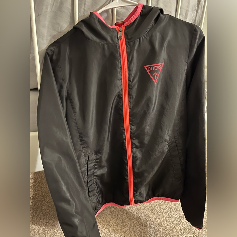 "Guess" Black/Pink Windbreaker